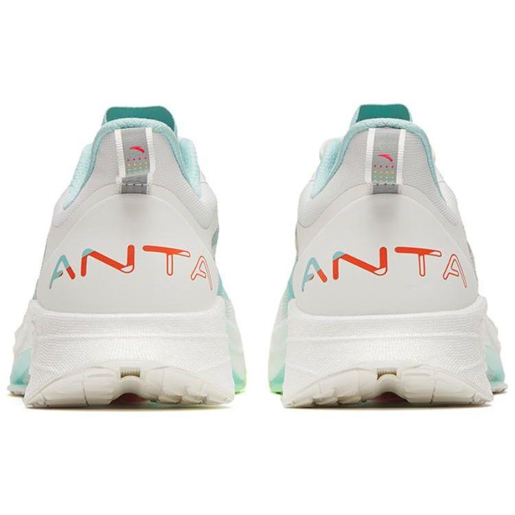 Anta Mach 3.0 Professional Racing Slip Resistant Durable Low Top Running Shoes Men Sneaker White Blue Orange 112325583-4