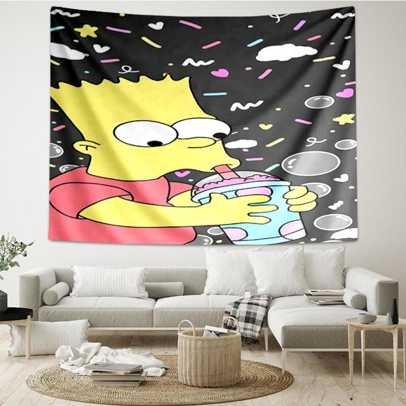 Yellow Family Portrait Tapestry Hanging for Bedroom,Livingroom, Playroom,Decor Art Room Wall Tapestry Holiday and Birthday Gifts