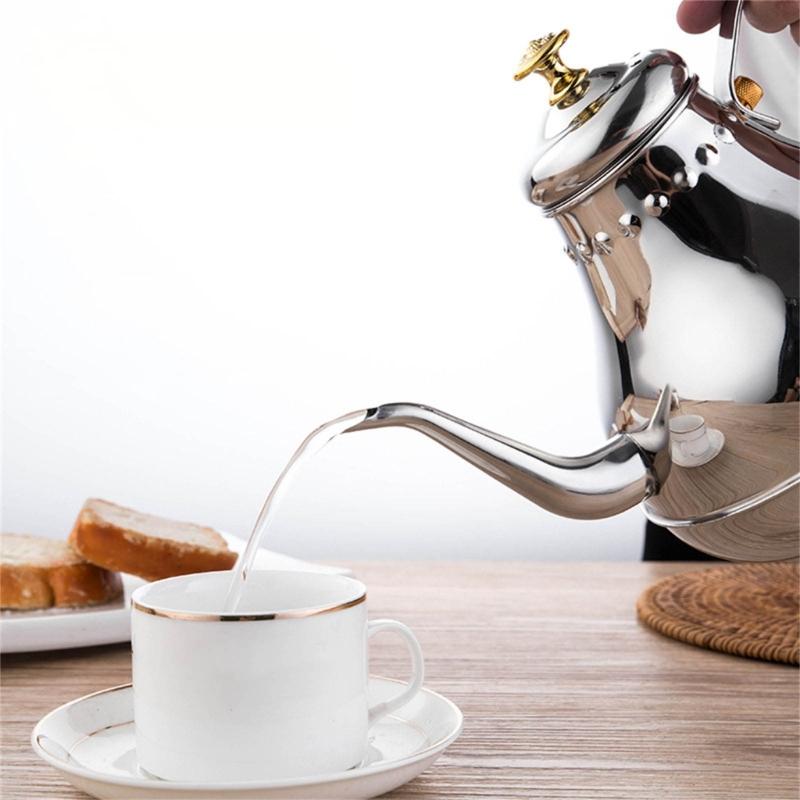 Insulated Filtereds Kettle Gooseneck Kettle Coffee Kettle Water Kettle StainIess Steel Teapots Suitable for Tea Brewing