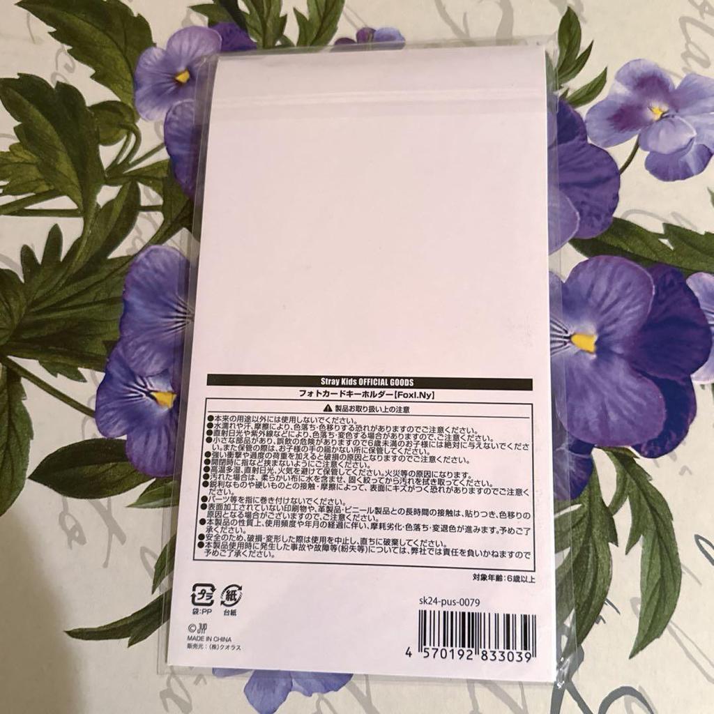 [USED] Stray Kids I.N Foxxny Trading Card Case Photo Card Keychain I.N