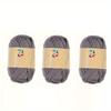3pcs Solid Color Cloth Strips Thick Cloth Yarn Soft Colored Yarn for Hand DIY Bag Blanket Cushion Crocheting and Knitting Projects