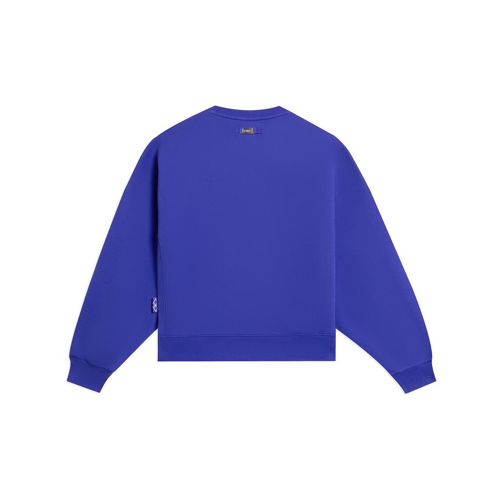 (WMNS) Li-Ning Small Logo Sweatshirt 'Blue' Women's AWDSC94-4