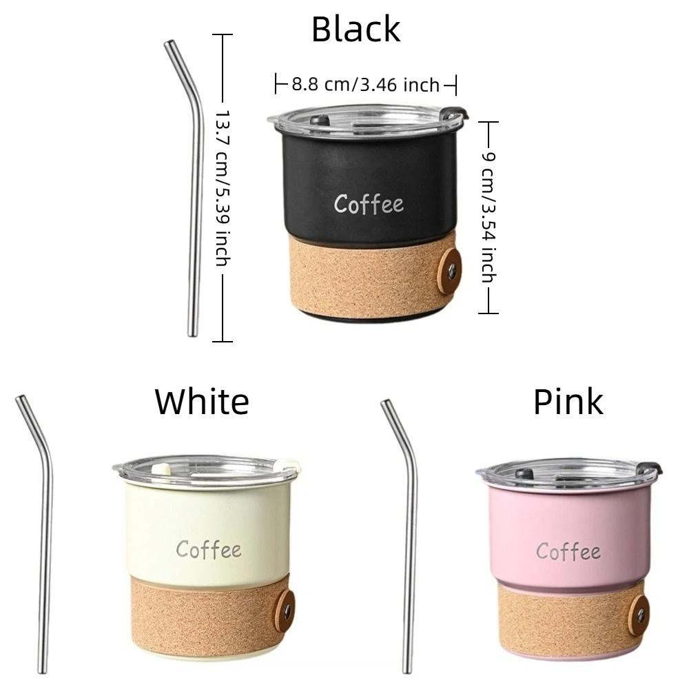 Leak-proof Portable Water Cup Heat-resistant Travel Coffee Mug Stainless Steel Coffee Cup  Travel