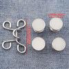 2pair Skirt Pants Tighten Waist Brooches Jeans Adjustable Waist Clip Button Pearl Women's Brooch Set DIY Clothing Accessories