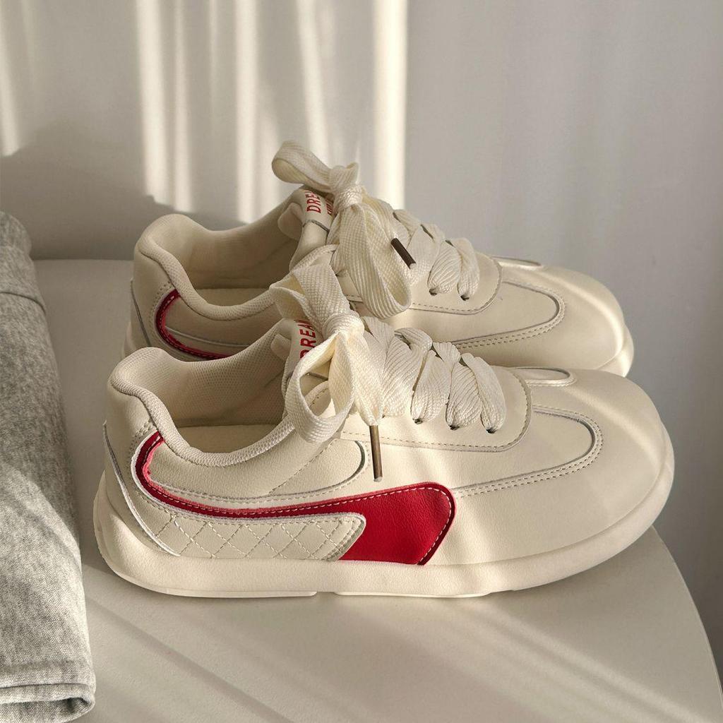 Women's Versatile 2025 Dopamine Platform Sneakers - Casual, Lightweight, Round Toe German Trainers