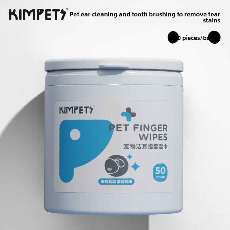 

200 штук портативных влажных салфеток для питомцев для кошек и собак, для чистки глаз, одноразовые для очистки пятен от слез, для питомцев Packed in 50 pieces