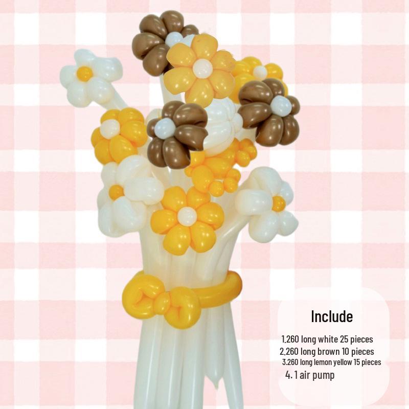 DIY Lily & Sunflower Balloon Kit: Wind Chime & Daisy Weaving