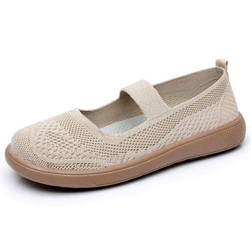 Shoes women's shoes are versatile, spring new middle-aged and old walking shoes, light and comfortable mother shoes, breathable one-pedal single shoes
