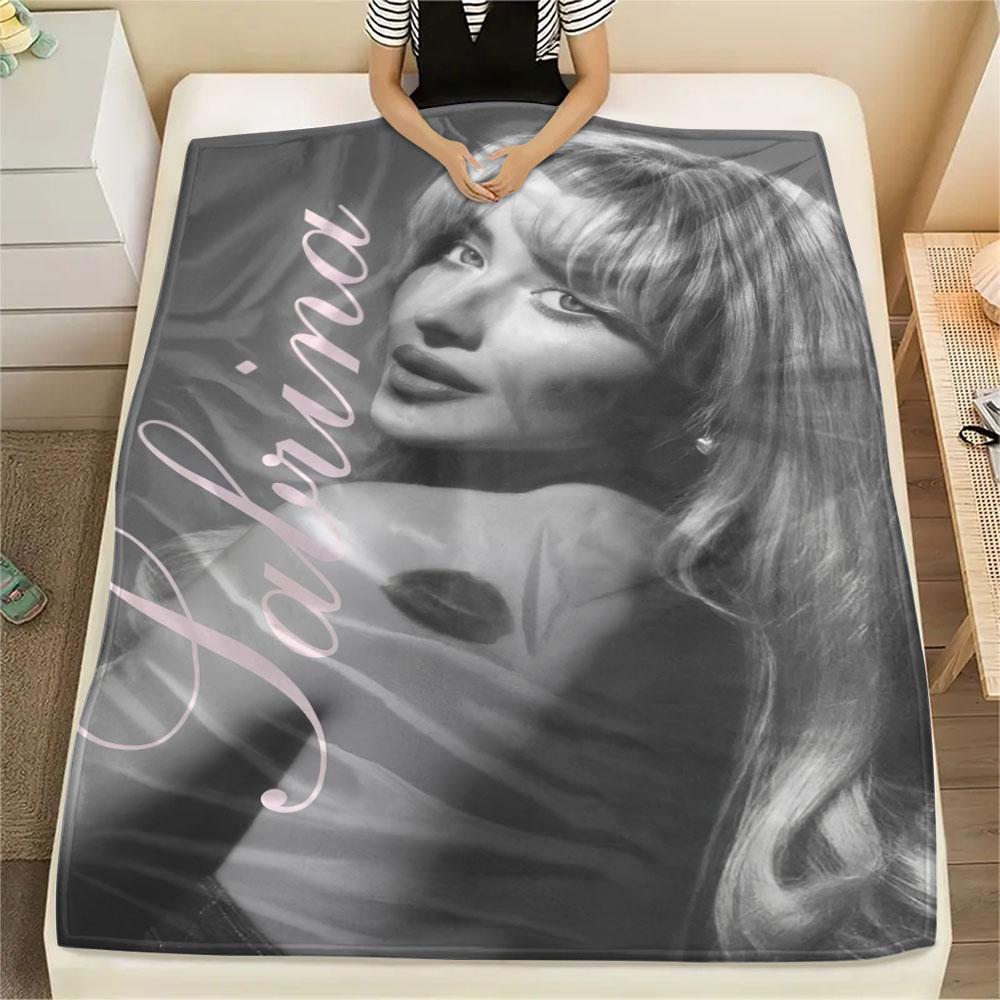 1PC Sabrina Carpenter Soul Blanket, High quality Comfortable for All Seasons, Home Decor, Warmth and Comfort