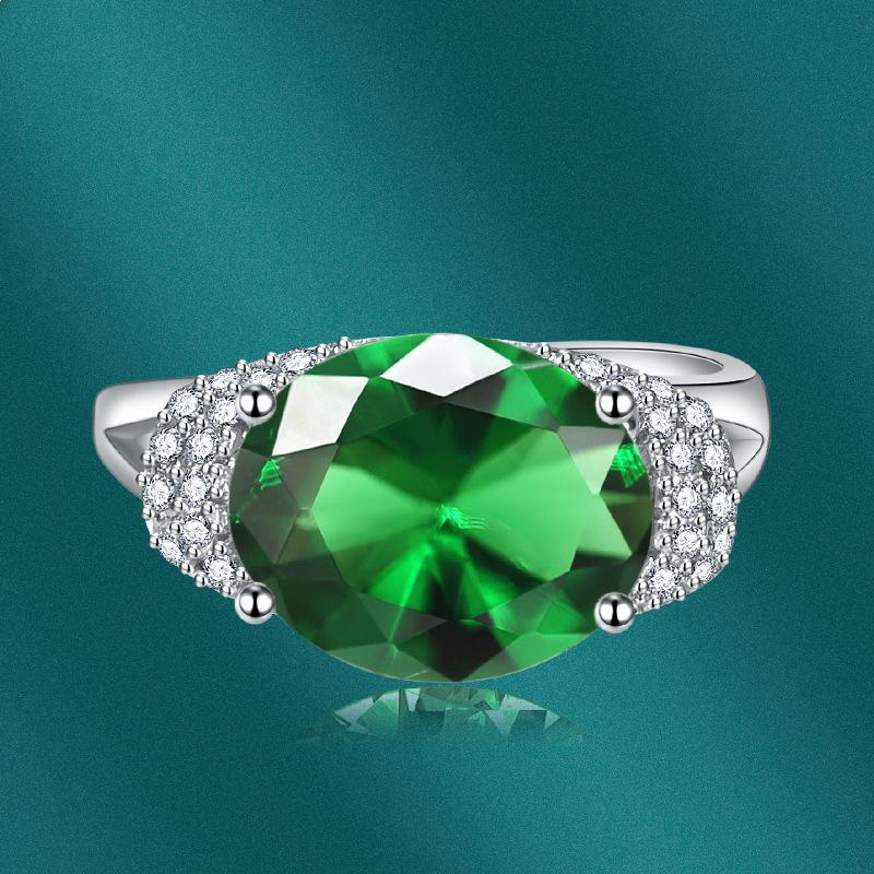Sace Gems Klasický zirkonový prsten ze slitiny mědi, dámské šperky, svatební dárek pro párty