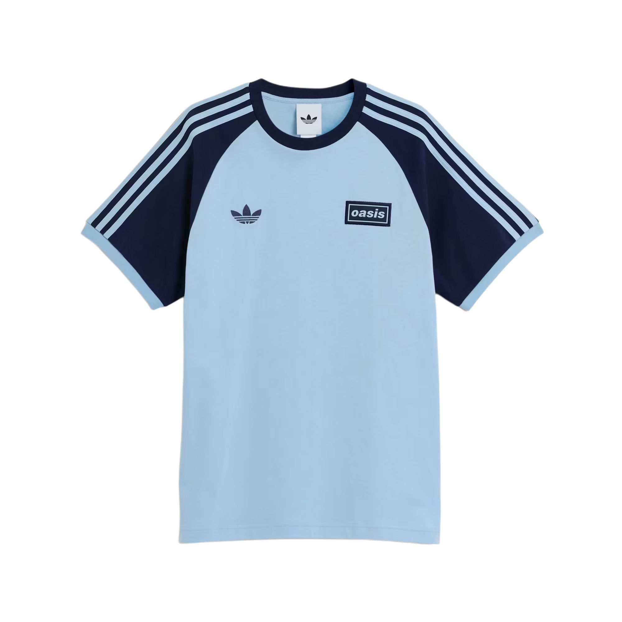 

Adidas Originals X Oasis Collaboration 3-Stripes SS25 Comfortable Slim Fit Sports Short Sleeve T-Shirt Unisex Tops KT-3447 XS