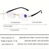 10 Pairs of Lightweight Frameless Anti Blue Light Reading Glasses Autofocus Transparent Lenses Ideal Gift for Both Men and Women