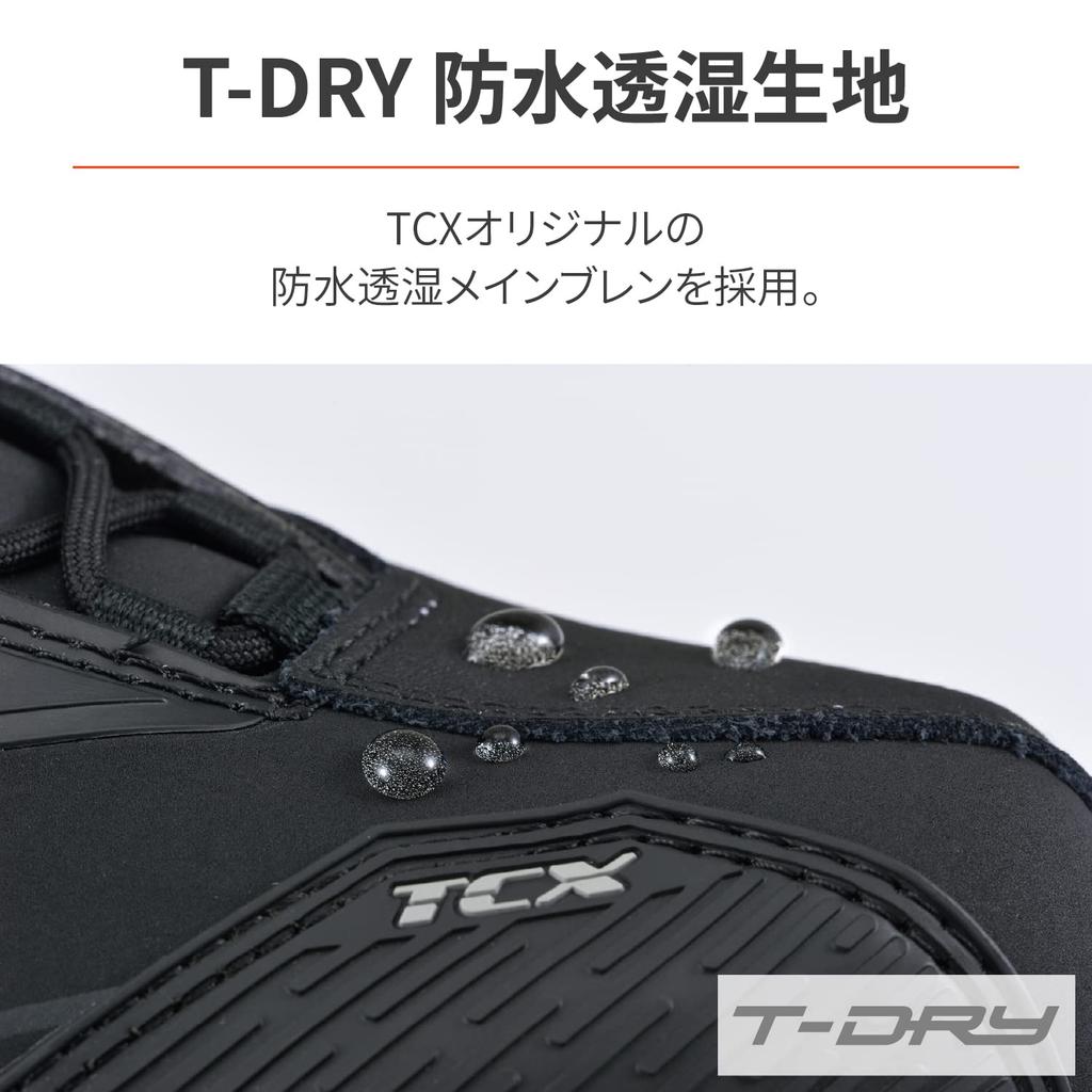 Daytona TCX Motorcycle Riding Shoes Waterproof CE Standard 9507W Rush 2 Waterproof Black 17180 28.5cm