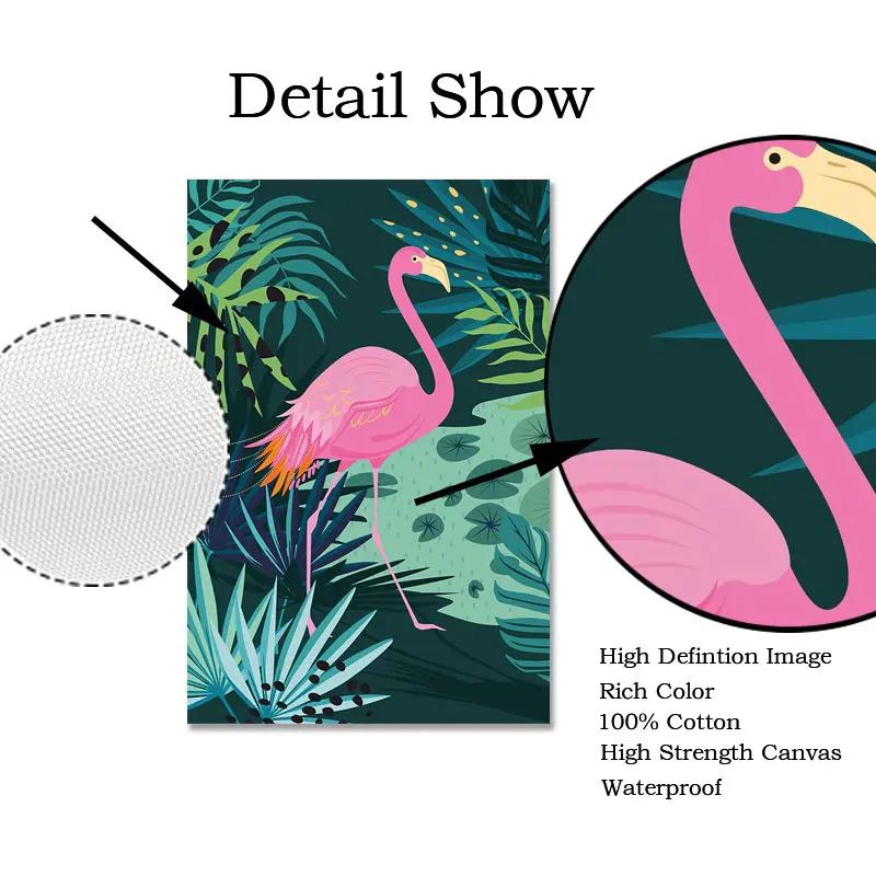 Animals Canvas Painting Koala Jungle Posters and Prints Nordic Monstera Leaf Wall Art Pictures for Living Room Home Decoration