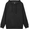 Skechers Logo Hooded Outdoor Casual Pullover Sweatshirt Unisex Sweatshirt Black L324U095-0018