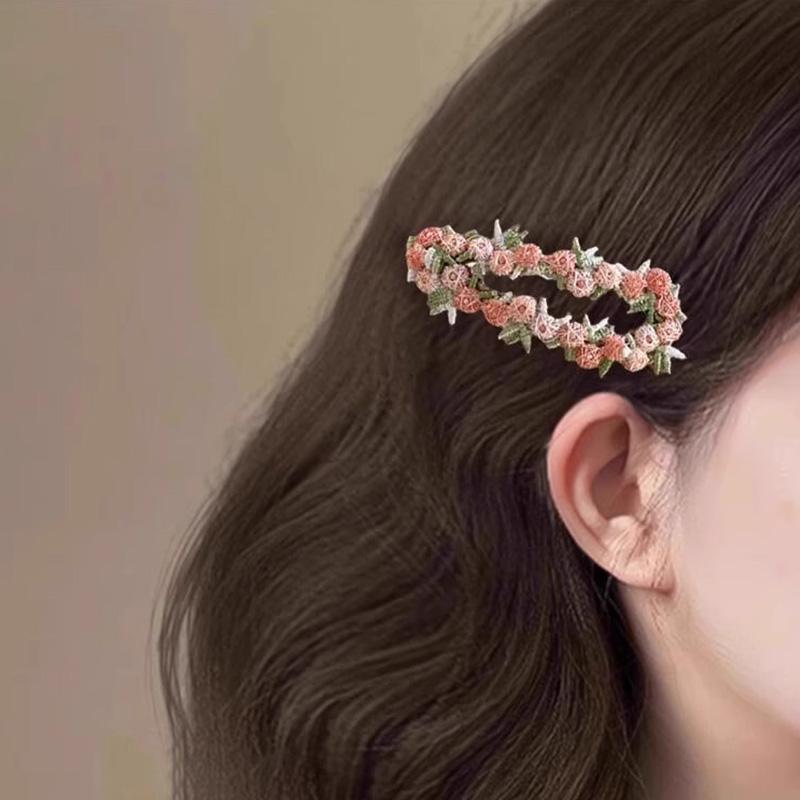 New Pink Flower Star Heart Gemotric Hair Clip For Women Girls Sweet Hair Ornament Hairpin Hair Claw Fashion Hair Accessories