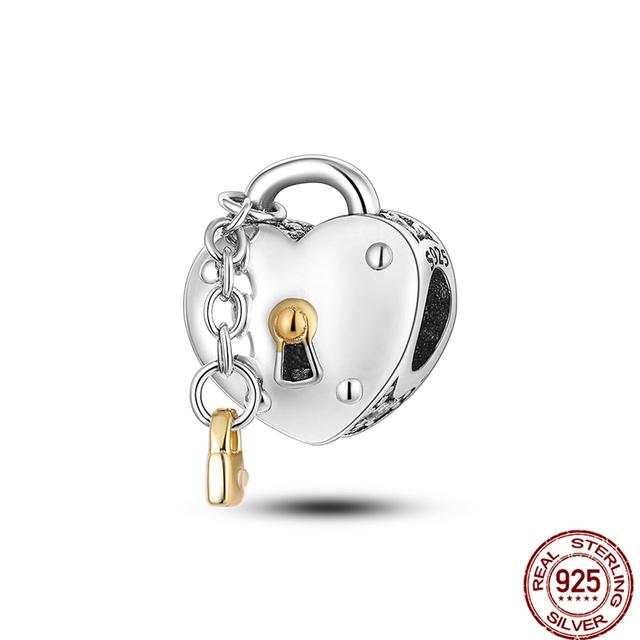 925 Sterling Silver Angel Mom Family Love Heart Series Beads Fit Original Fasion Charms Bracelets Women DIY Jewelry Gift