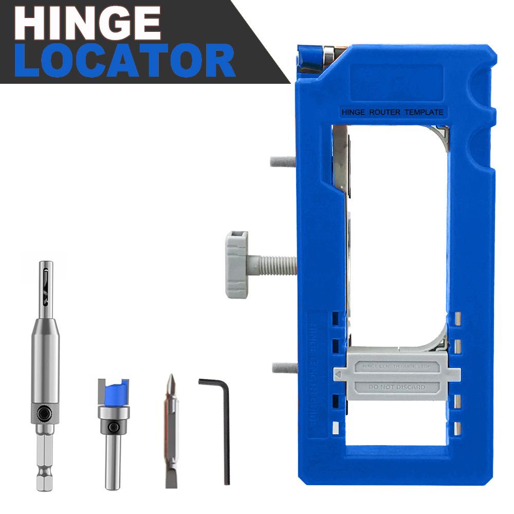 Plastic Hinge & Door Lock Hole Positioner, Drilling Locator for Hardware Installation