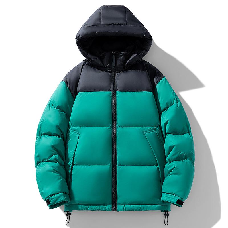 90 White Duck Down Jacket Men's Couple Winter Hooded Windproof Warm Thickened Bread Clothing Trendy Versatile Jacket