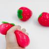 Simulated Fruit Strawberry Squeeze-able Stress-relieving Toy with Slow Rebounding Feature - Strawberry Ball