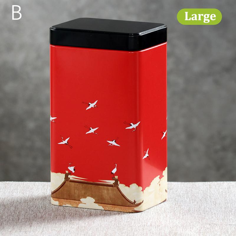 

Жестяная коробка для хранения Герметичная банка для чая Маленькая квадратная банка для кофе Контейнер для чайных листьев Банки Маленькие жестяные коробки для хранения специй