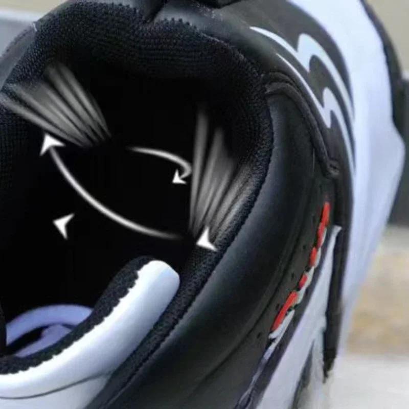 Mode Herrenschuhe Pu Herren Sneakers Schnür-Basketballschuhe Atmungsaktive Herren Laufschuhe Verschleißfeste Zapatillas De Deporte