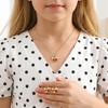 1 Set Alloy Strawberry Necklace Earrings Sparkly Rhinestone Inlay For Little Girls Daily Wear Birthday Gifts