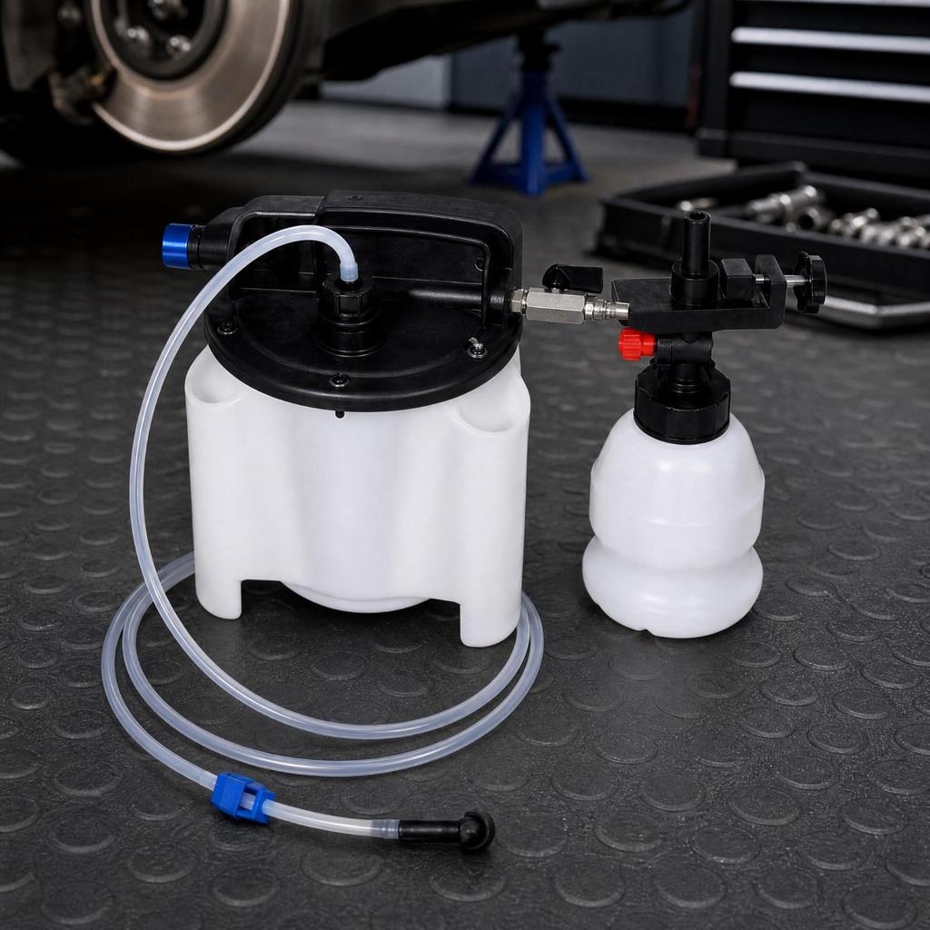 Brake Fluid Replacement Tool Air-Powered for Garages, DIY Car Hobbyists