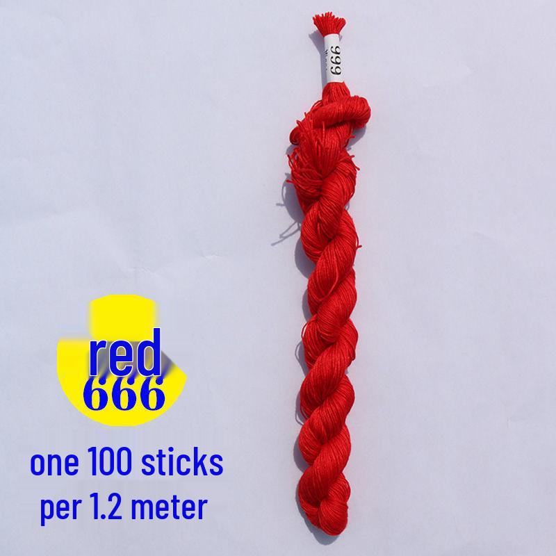 Baumwoll-Kreuzstich-Stickgarn: Handgefertigte Einlegesohlen, Dickes Nähgarn, Eine Farbe pro Stück