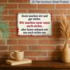 2D Flat, 1pc Metal Plate with German Humorous Quote "Today I Do Nothing" - Vintage Aluminium Wall Art 8.0x12.0inch, Perfect for Home, Bar, Café