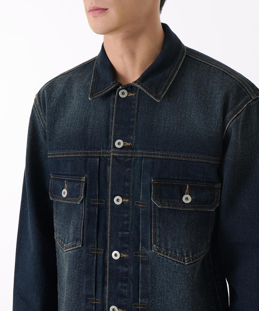 Musinsa Standard Relaxed Denim Trucker Jacket 2 [Dark Blue]