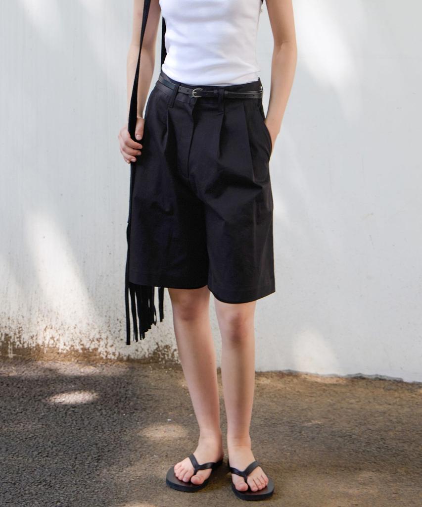 Leuba Essential Cotton Half Pants - Black