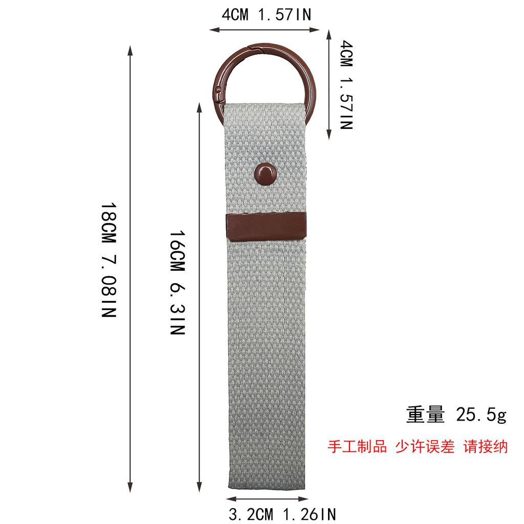 Handmade Diy Decorative Webbing Cloth Sticker Embellished Polyester Webbing Lanyard Korean Version Ins Spring Buckle Bag Pendant
