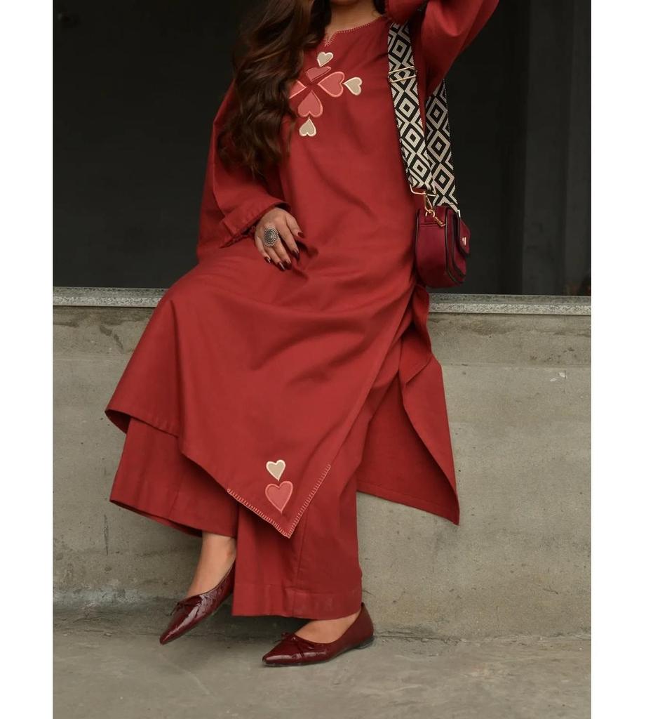 Women Designer Smart Premium Cotton Kurti Set Indian Bollywood Party Wear Top Tunic Cord Set