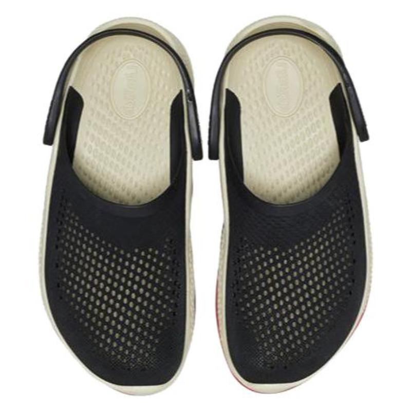 Crocs LiteRide 360 PU Casual Versatile Sandals Unisex Black