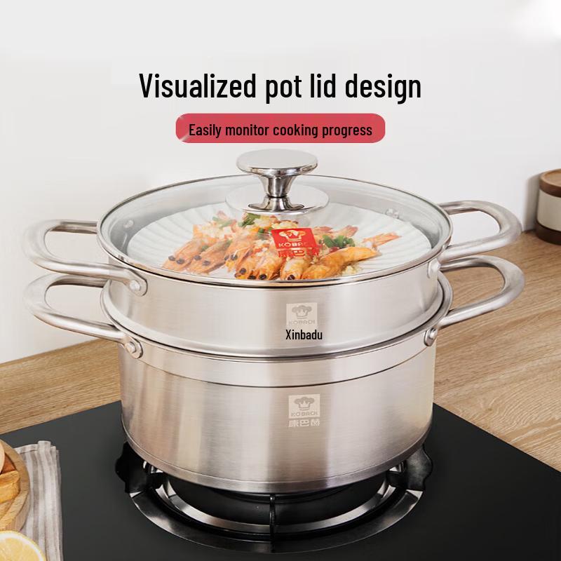 KOBACH 304 Stainless Steel Multi-Purpose Steamer Pot 22cm