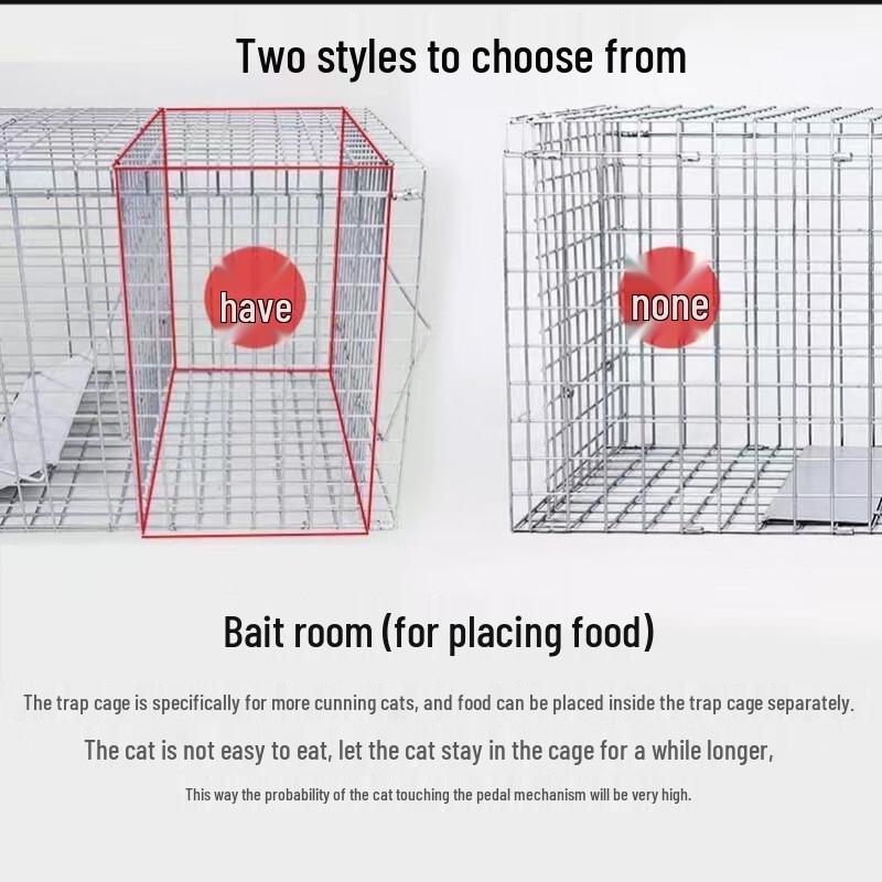 Automatyczna klatka-pułapka na zwierzęta ze stali nierdzewnej