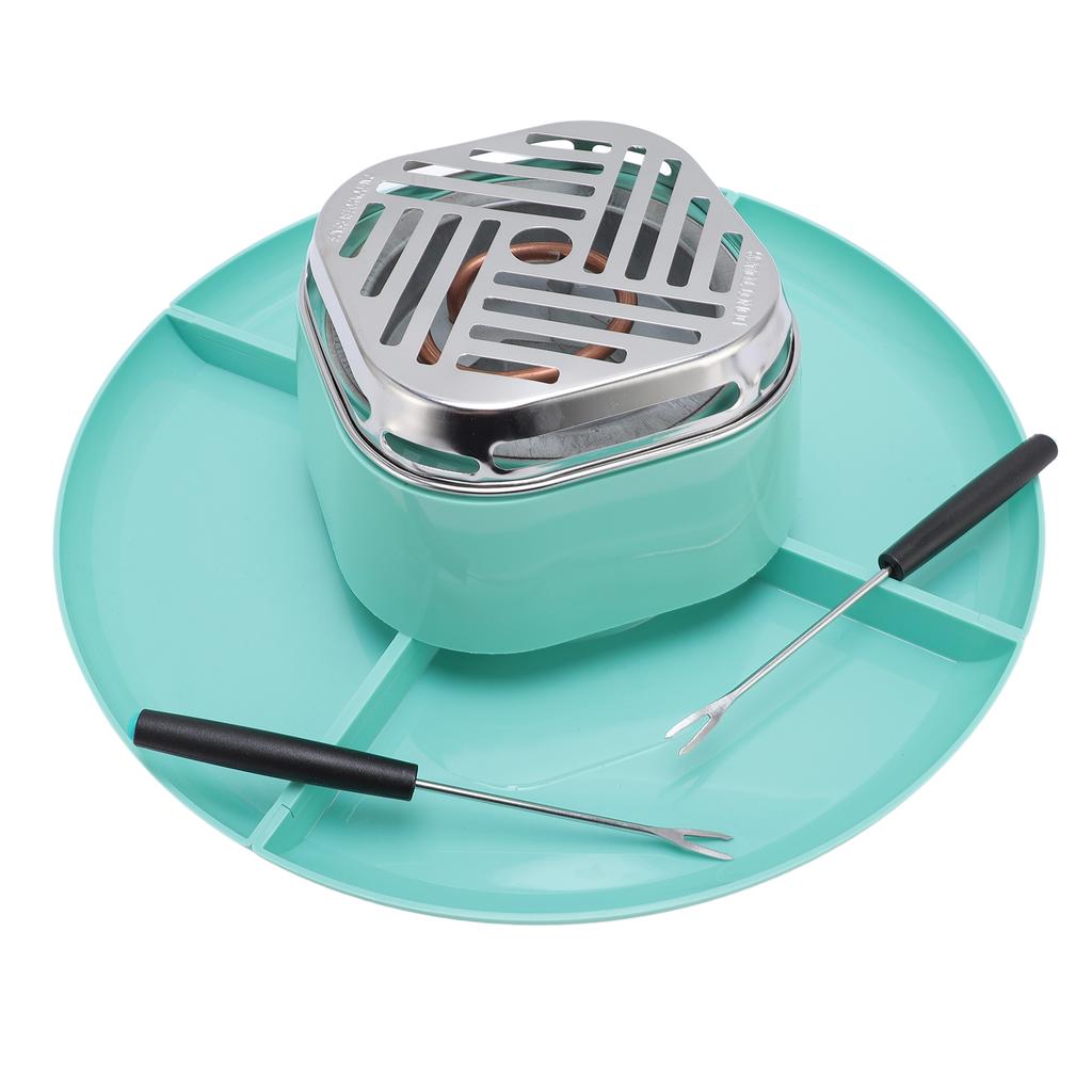 Indoor Electric Smores Maker with 4 Detachable Trays Adjustable Temperature Tabletop Chocolate