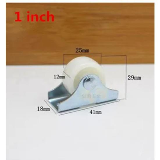 Nya 8 st 1 tum/1,5 tum/2 tum Platt Bil Fast Hjul Tyst Riktbart Hjul Metall Kiselgel Material DIY Modell Delar