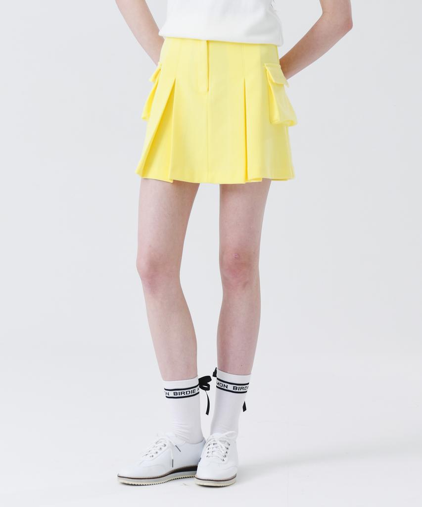 MONBIRDIE GOLF Vivid Cargo Skirt Yellow