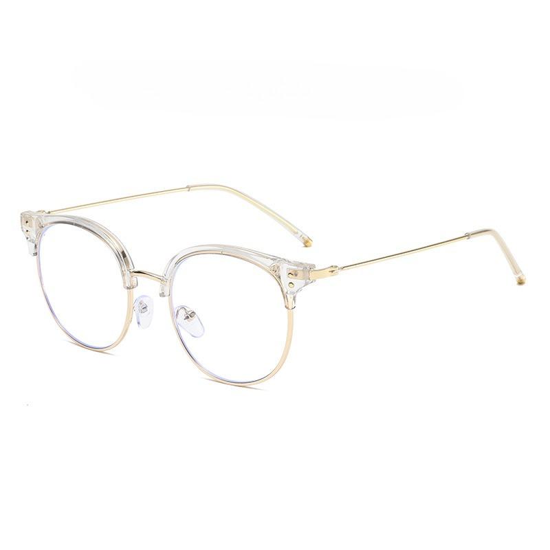 Damen Neue Retro Runde Rahmen Mode Lesebrille Herren und Damen High-Definition Anti-Blaulicht Lesebrille Presbyopiebrille