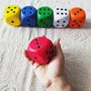Big Dice Length 6cm Elastic Toys Solid Color Pressure Relief Point Dice Sponge Dice Anti Stress