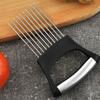 Black Onion Cutter Holder Full Grip Handle Meat Tenderizer Vegetables Cutting Fork  Fruit Slicing