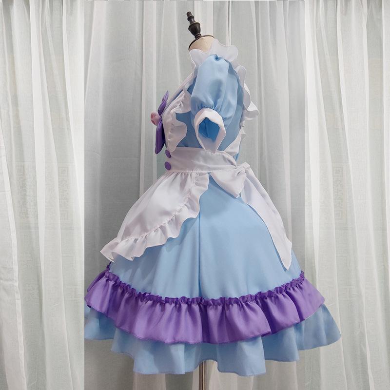 Maid Cospaly Costume Soft Girl Bow, Dress Alice Cosplay Costume