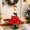 Festive Lawn Goose Accessories Christmas Porch Outfit, Santa Dress with Plush Scarf And Holiday Animal Costume Hat Apparel, Winter for Outdoor Outfit