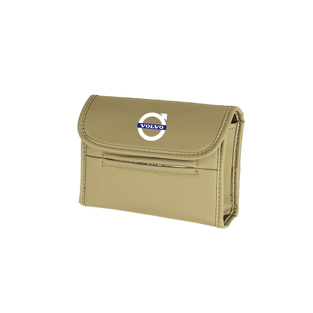 PU-Leder Auto-Taschentuchbox Papiertuchtasche Hängende Aufbewahrung Autozubehör Für Volvo XC90 XC60 V90 D5 S90 S80 S70 T5 T6 V40 V60