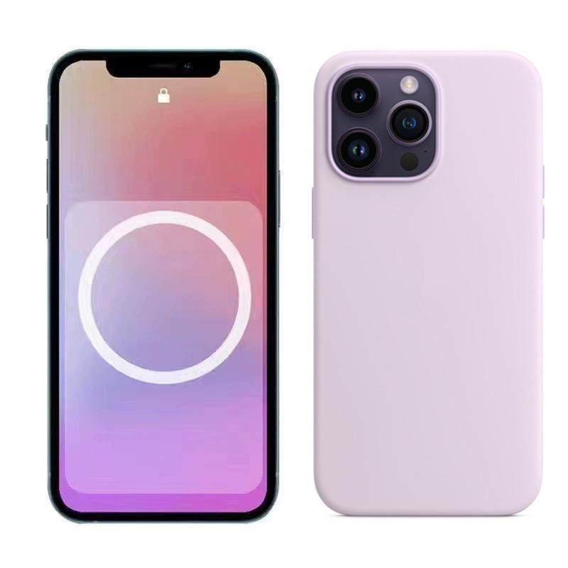 Custodia protettiva magnetica in silicone per Apple 14 Pro/14 Pro Max