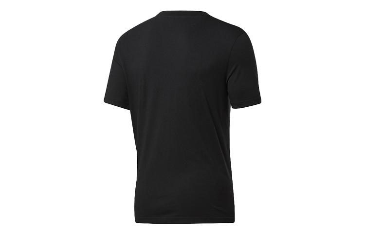 Reebok Drop Shoulder Sleeve T Shirt Unisex Black GV3452