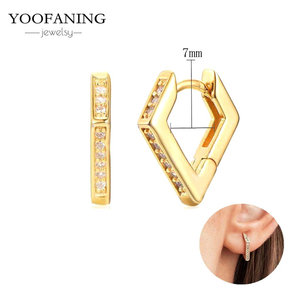 925 Silver Ear Needle Fashion Light Luxury Gold hoop earrings Classic Retro Collection earrings for women Jewelry Gift