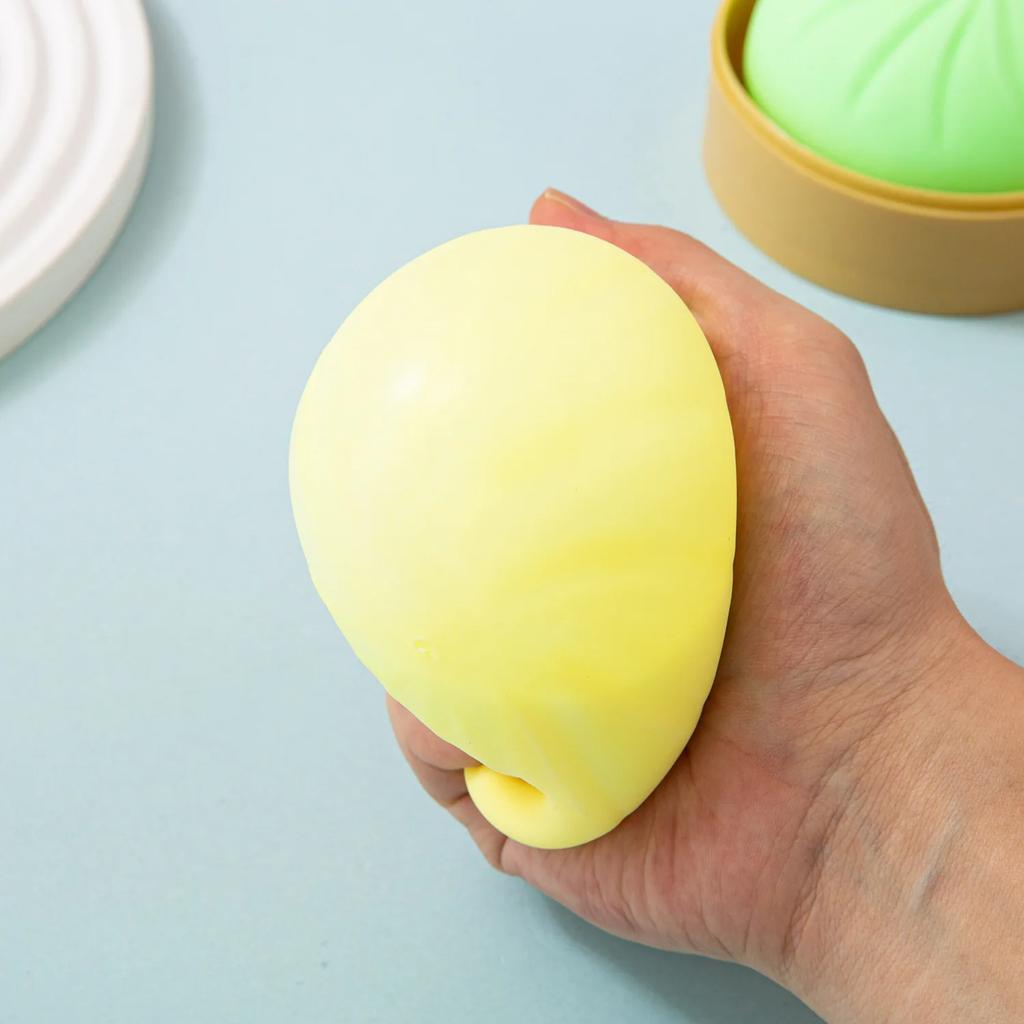Giant Squishy Dumplings Stress Relief Fidget Toy Colorful Simulation Food Steamed Stuffed Bun Dough Toys Slow-Rise Squeeze Toy
